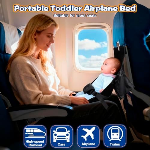 TRELC toddler airplane bed attached to a tray table showing the soft flannel fabric.