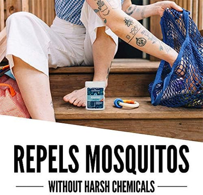 Aunt Fannie's non bleached cellulose mosquito wipe showing the textured material for even coverage.