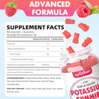 Softbear Potassium Citrate 1000mg Gummies nutritional facts label