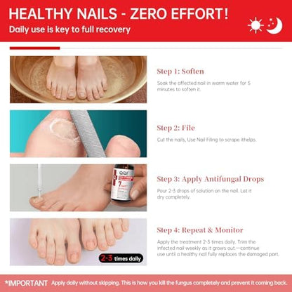 Authentic USA imported QQE nail repair serum for treating fingernail and toenail discoloration.