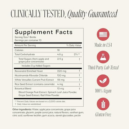 Happy Aging Liquid NAD+ supplement box packaging