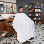 Nicoc pure white salon apparel in professional setting