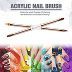 Detailed view of lightweight metal handles on 3zorqinron nail art brushes