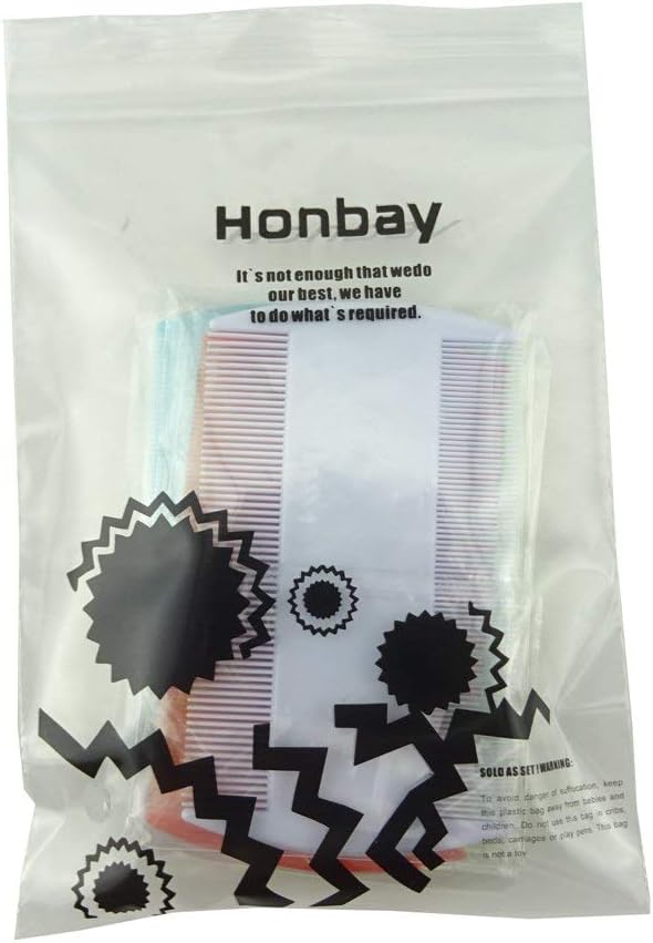 Top view of four Honbay flea and lice removal tools