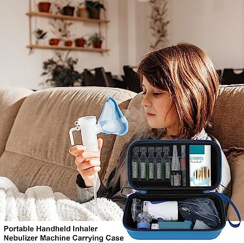 Side view displaying the multi layer durable structure of the handheld breathing machine case.