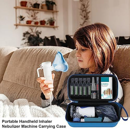 Side view displaying the multi layer durable structure of the handheld breathing machine case.