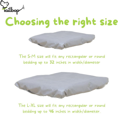 Tailbop three pack premium disposable dog bed protective sheets