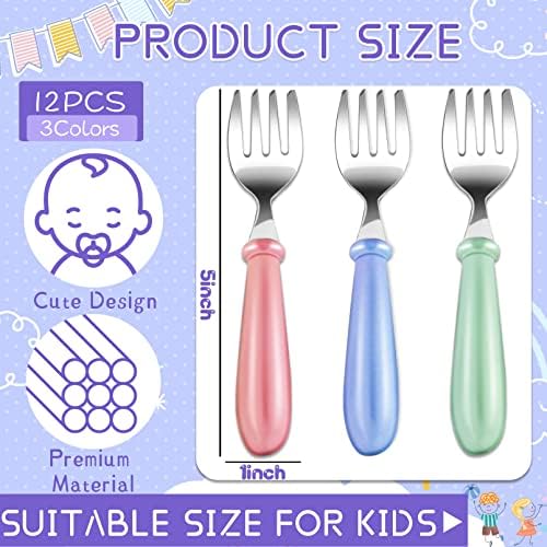 Kincongi Stainless Steel Baby Forks Set