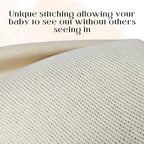 Close up of breathable organic cotton and cashmere fabric texture