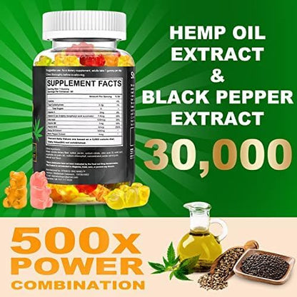 Stances Orchard Hemp Gummies dietary supplement bottle label