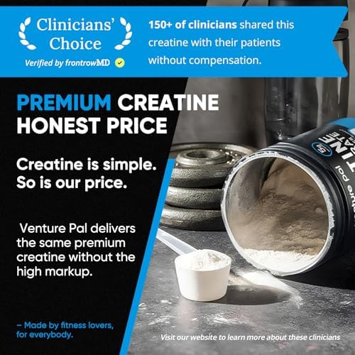 Venture Pal creatine supplement powder label details