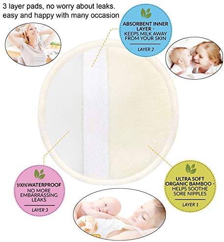 Close up view of Pinowu nursing pad soft fabric texture