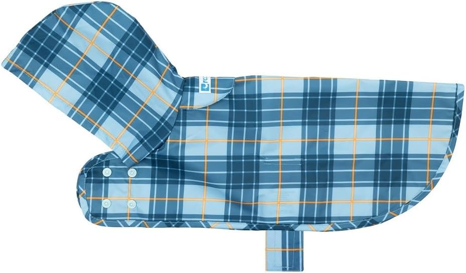 RC Pet Products packable dog rain jacket Sunshine color variant laid out flat on a clean surface.
