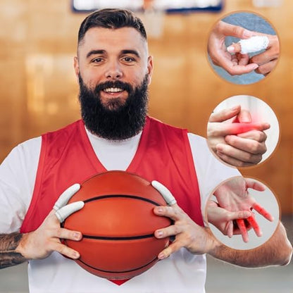 Premium imported finger protectors package showing thirty pieces for joint pain relief.