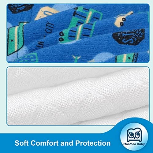 Close-up view of the interior six layer absorbent crotch construction featuring the soft muslin and cotton lining.