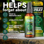 Antifungal spray for humans containing tea tree oil and manuka honey