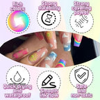 User holding Colayerist nail art pen applying design on nails