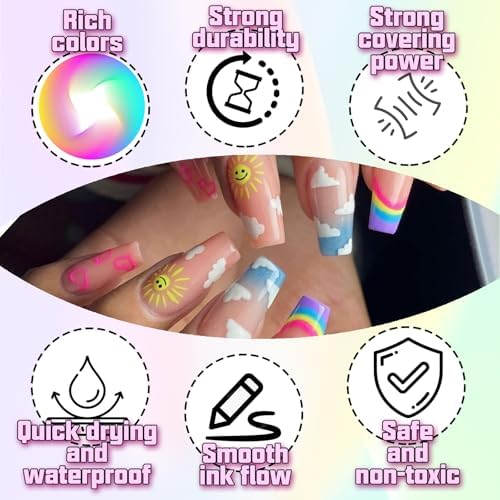 User holding Colayerist nail art pen applying design on nails