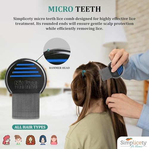 Professional head lice removal kit with non-toxic enzyme spray.