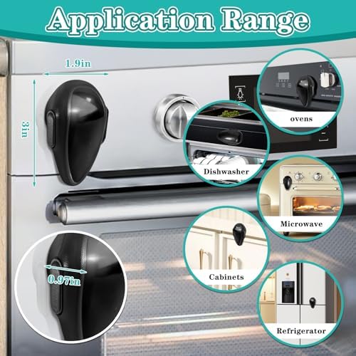Premium baby proofing lock for oven and kitchen cabinets