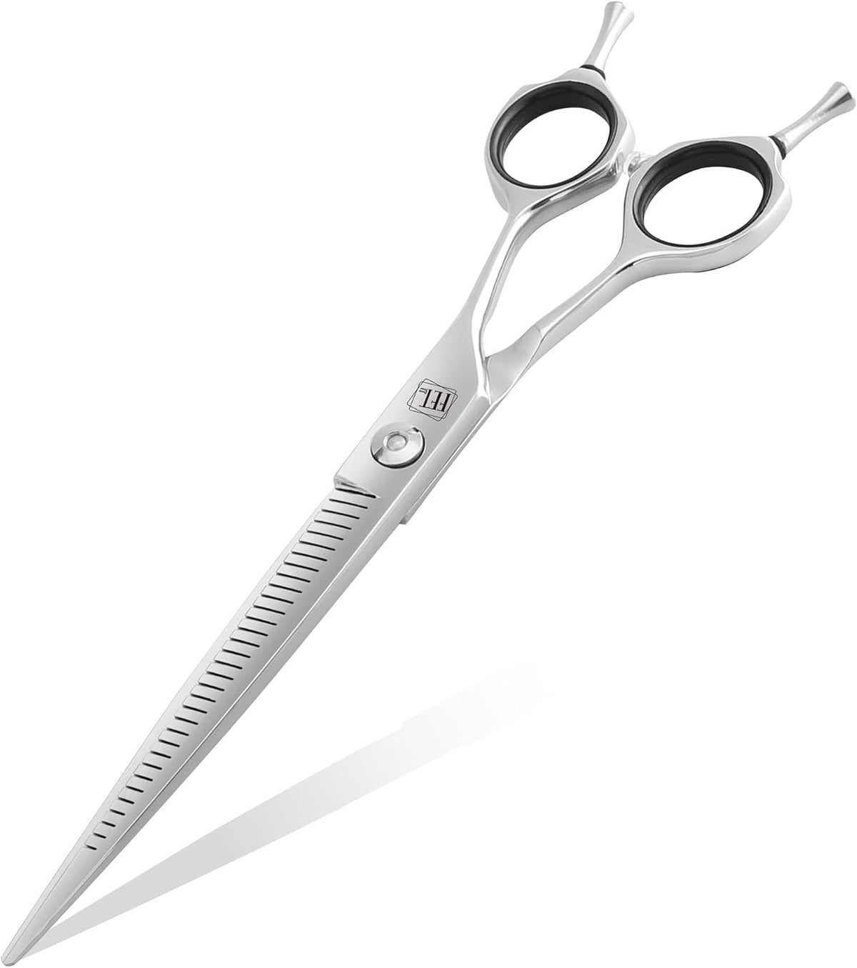 Imported professional curved thinner shears for precise Asian fusion pet styling