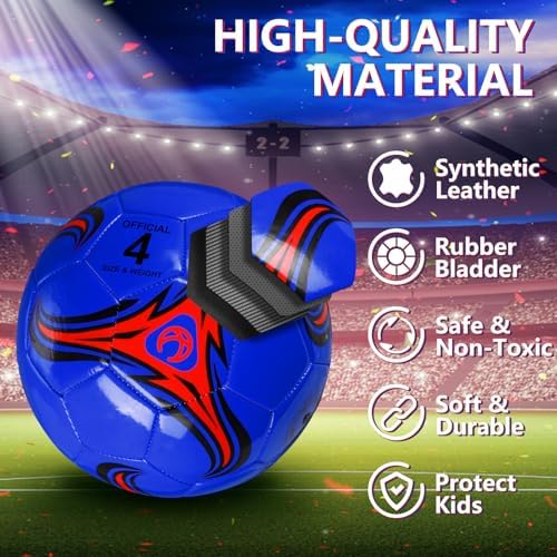 Premium EVA foam soccer balls for indoor and outdoor sports practice.