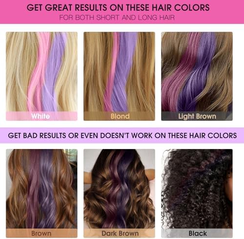 Water soluble non toxic kids temporary hair chalk combs displayed in a rows