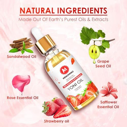 Menomino vaginal moisturizer oil set for odour control