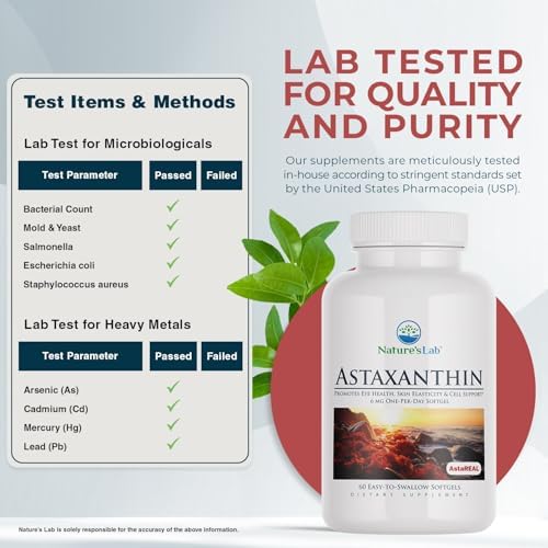 Nature's Lab AstaREAL Astaxanthin package side angle view