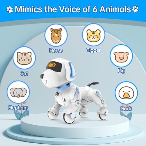Dwi Dowellin robot dog with programming remote accessory