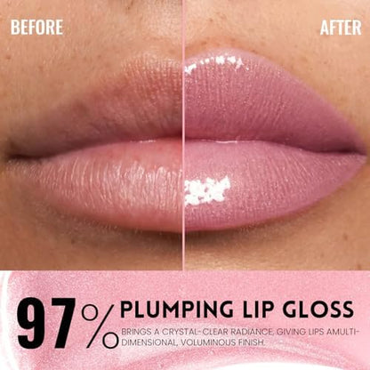 Pudaier Excellent Recovery Glossy Lip Stain, Moisturizing Lip Care Tinted Lip Oil, Hydrating Plumping Lip Gloss Balm, Non-Sticky Long Lasting Light Texture LipGloss Oil for Dry Lip (05 Muted Flame) - Image 7