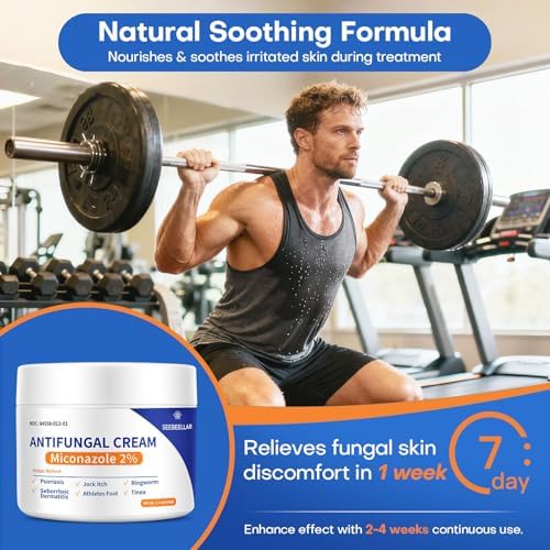 Seebeellar skin fungus relief cream packaging demonstrating treatment for athlete's foot.