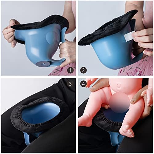 Easicozi potty showing anti-slip sticker application