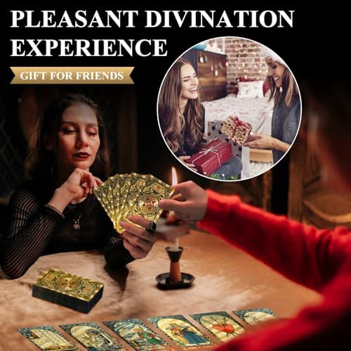 Kiino Gold Foil Tarot Deck gift box packaging presentation