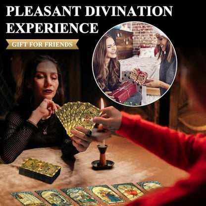 Kiino Gold Foil Tarot Deck gift box packaging presentation