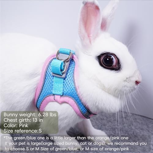 FiboPawer small animal adjustable vest with attached lightweight leash