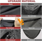 Black seven point five feet square replacement tarp for pet enclosure roofs
