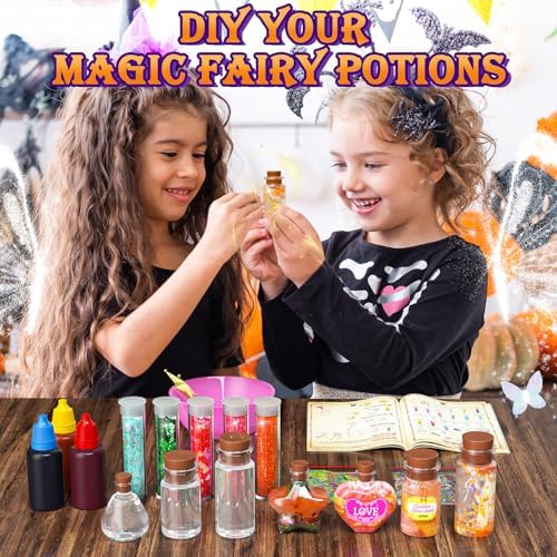 Display box filled with finished Gorispi magic potions