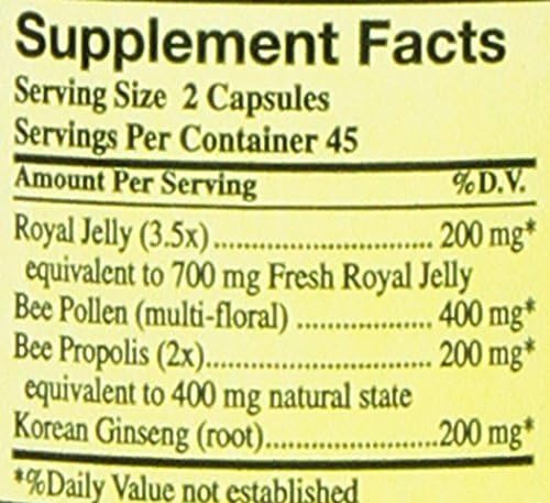 YS Organic Korean ginseng and royal jelly supplement bottles