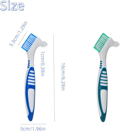 Double sided reptile scrubber brush highlighting multi layered bristles for tortoise care