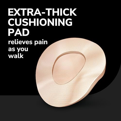 Close up of the extra-thick cushioning bandage designed for foot pressure relief.
