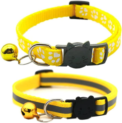 2 Pack Cat Collars Quick Release Reflective Kitten Collar with Bell & Safety Release (Black) - Image 10
