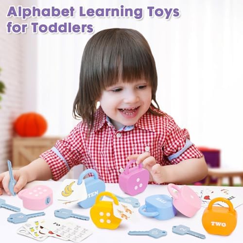 Sensory autism toy with bright colors and number recognition graphics for young learners