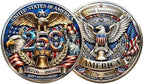 OOOOYCYHT premium imported American freedom anniversary keepsake coin showing high relief finish