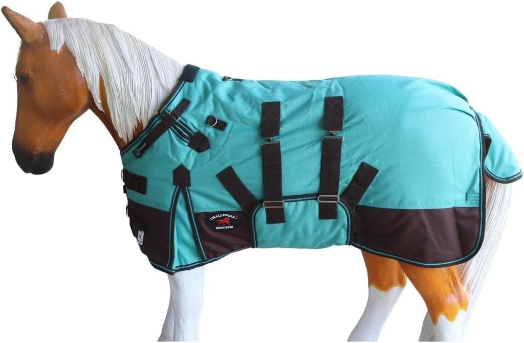 Challenger 1200D Miniature Weanling Donkey Pony Horse Foal Winter Blanket Teal 51945 - Image 11