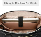 Mommore diaper travel bag displaying insulated bottle pockets