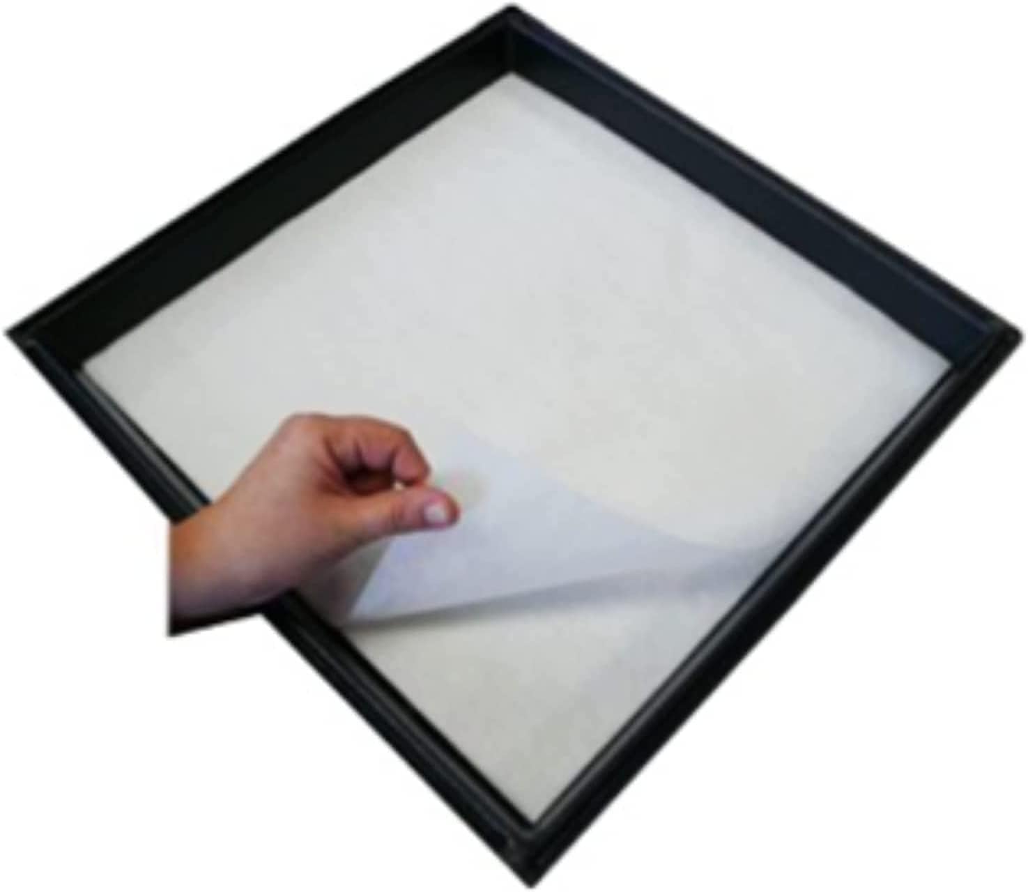 Detailed view of poly coated cage liner material