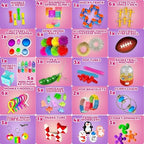 Collection of non-toxic squishy and sensory fidget toys
