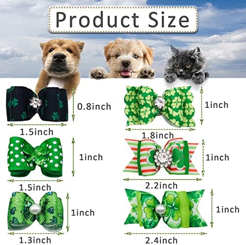 Detailed view of handmade ribbon bows for pet grooming