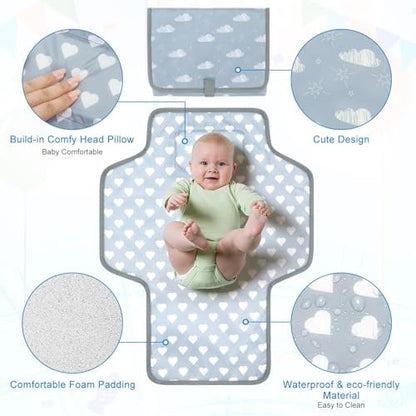 Accmor waterproof foldable baby changing mat folded